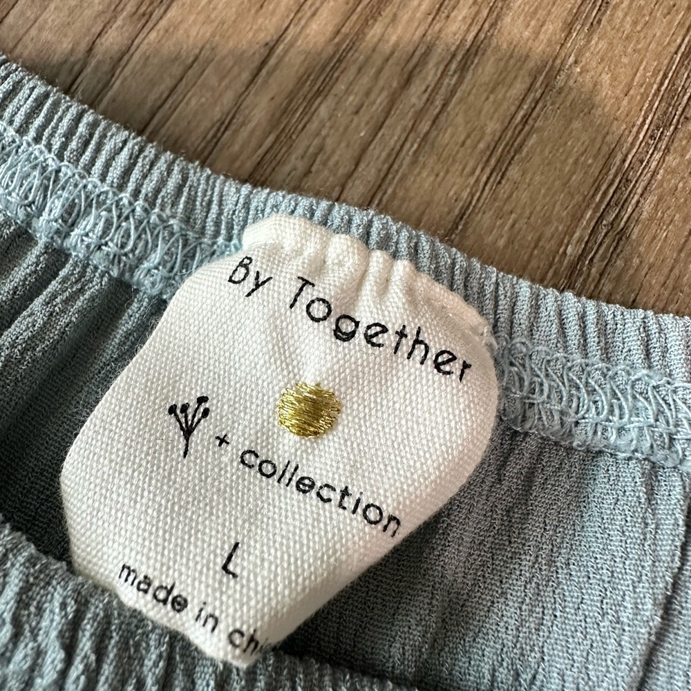 By Together Jumpsuit Size Large Light Blue - Picture 5 of 9
